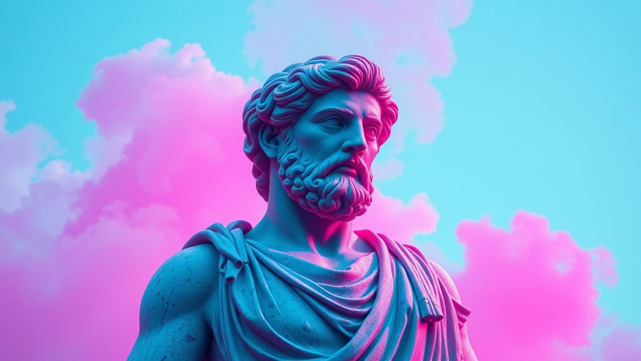 Dreamy Greek Statue Glitch