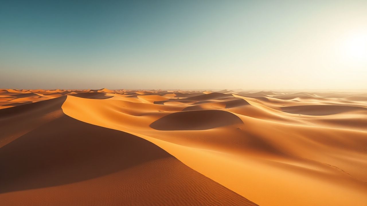 Stunning Sand Dunes Shadows from Above