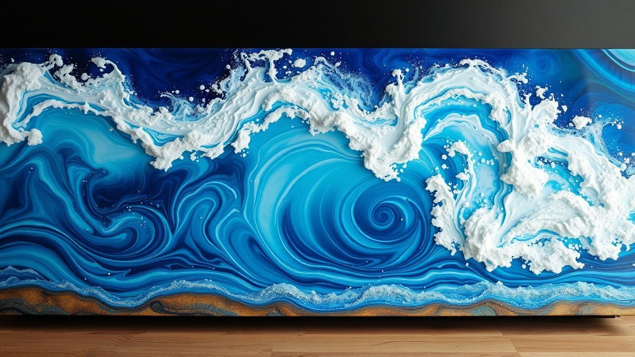 Kaleidoscopic Resin Art Ocean