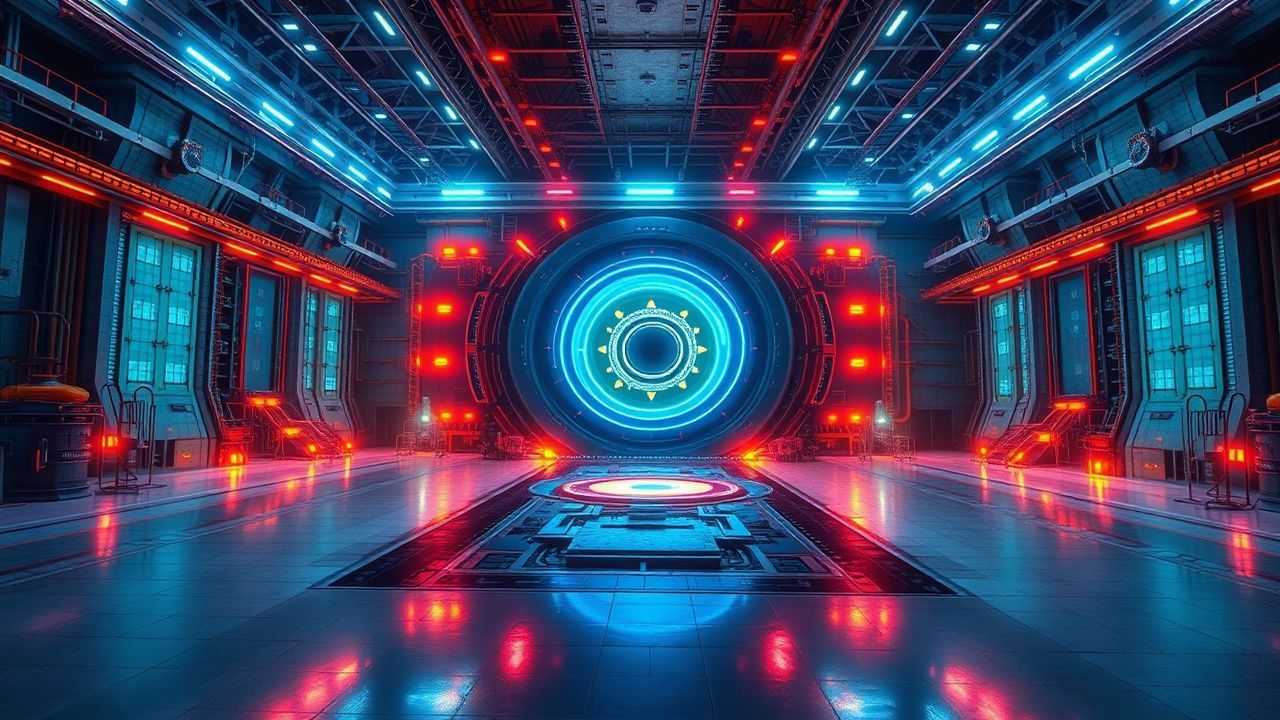 Titanium Fusion Reactor Core Glow