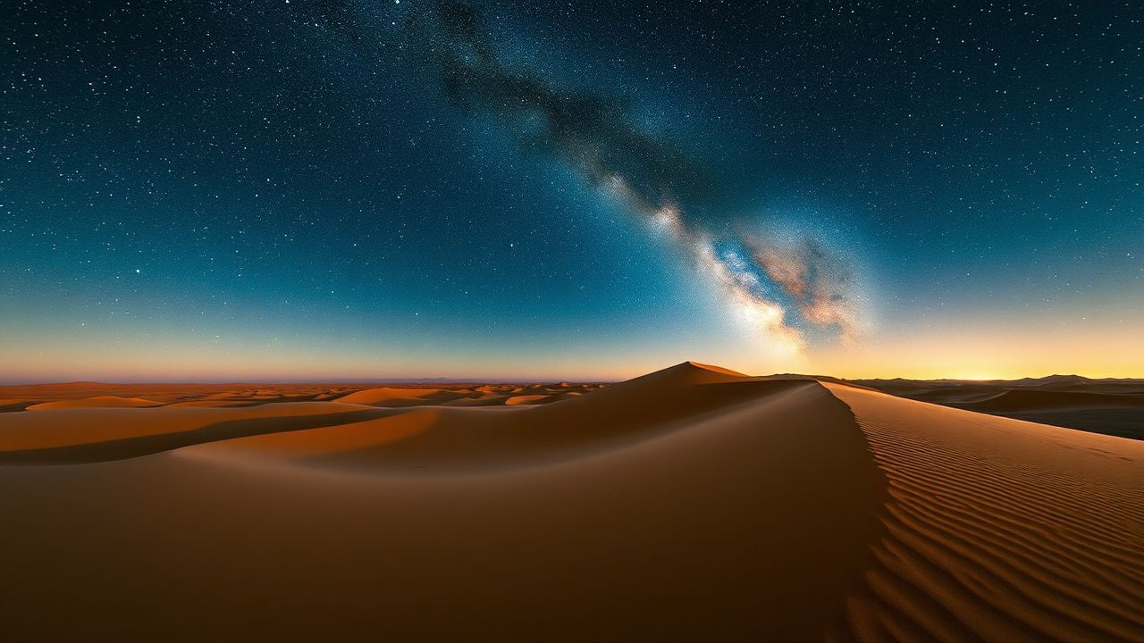 Resplendent Desert Milky Way by Night