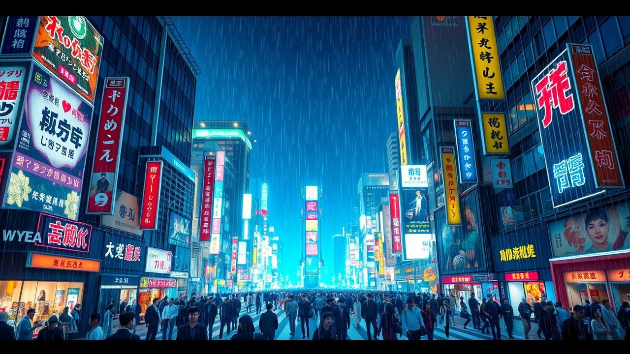 Breathtaking Tokyo Shibuya Future Neon Dreams