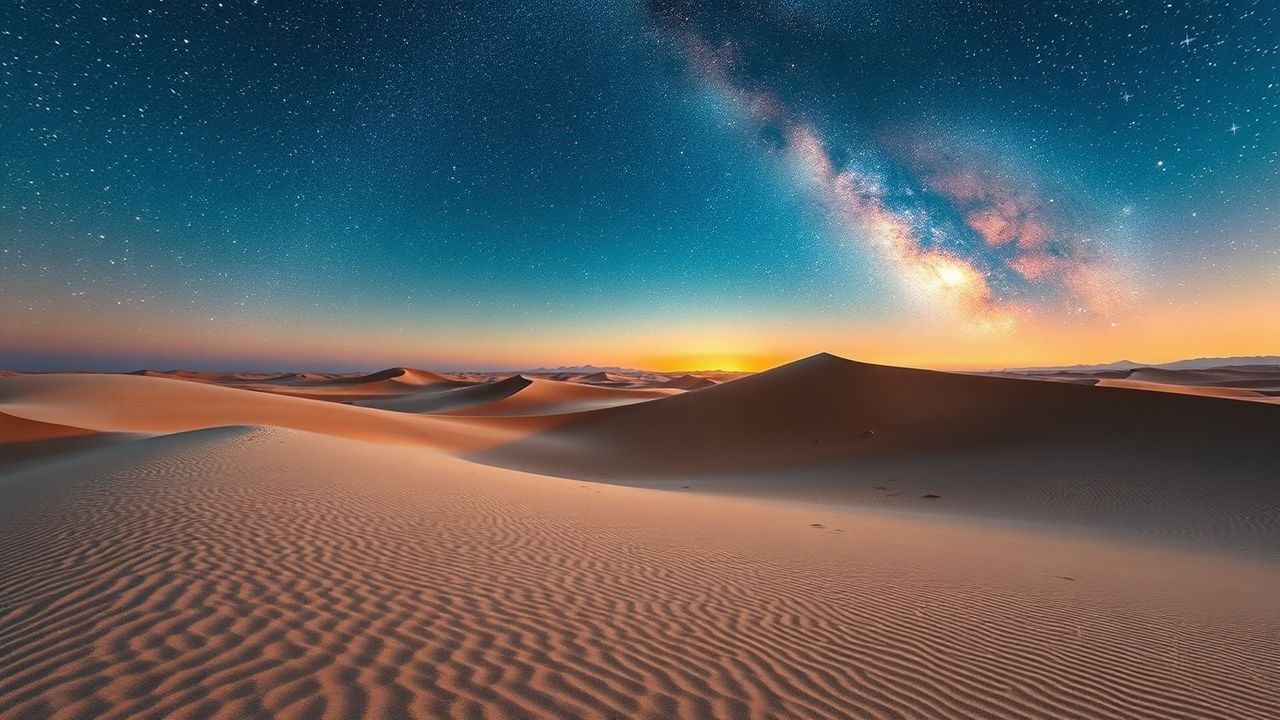 Alluring Desert Milky Way by Night