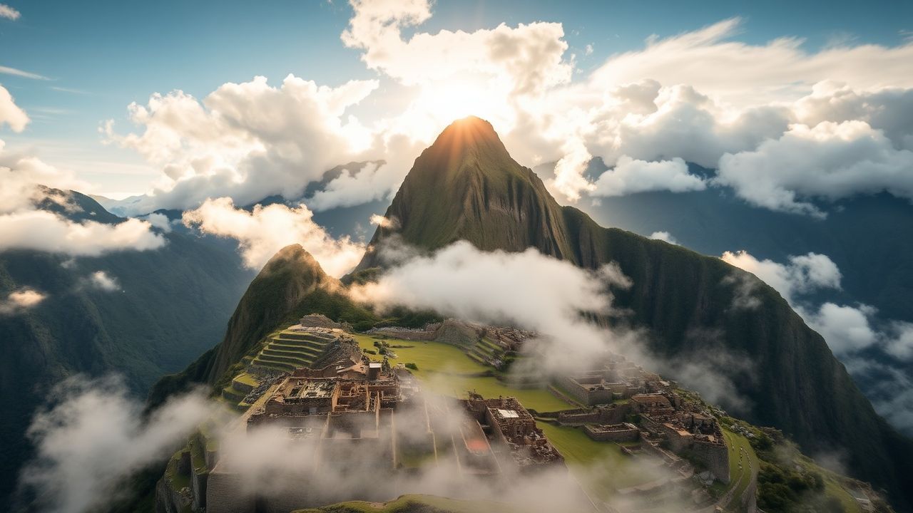 Legendary Machu Picchu Picchu Clouds