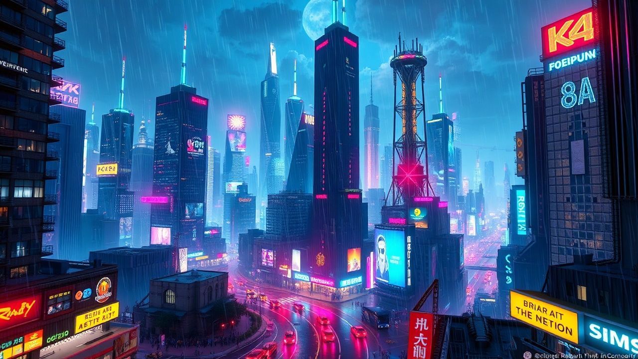 Infinite Cyberpunk Megacity Endless Neon Dreams