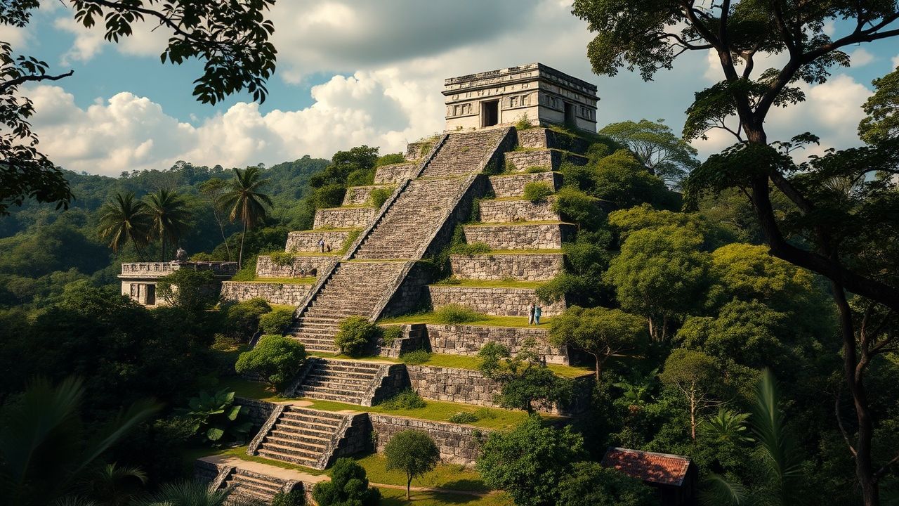 Timeless Mayan Pyramid Jungle Ruins