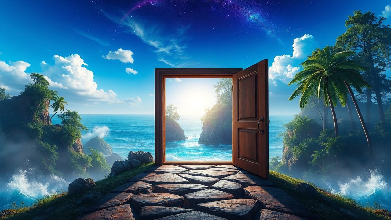 Resplendent Door Ocean Opening