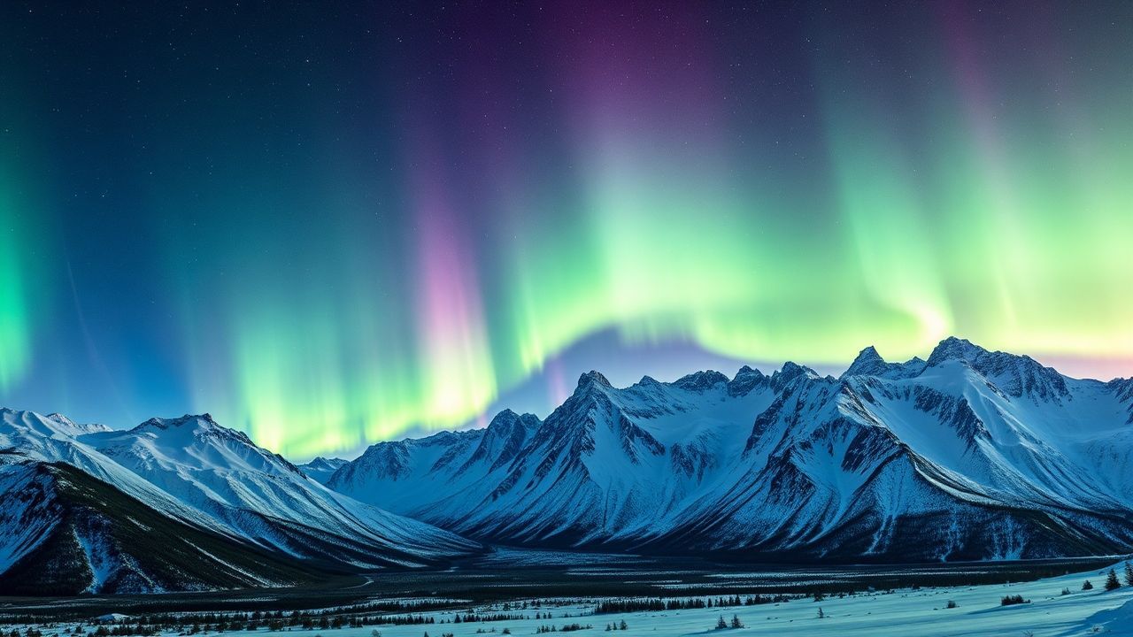 Phenomenal Arctic Northern Lights in Winter
