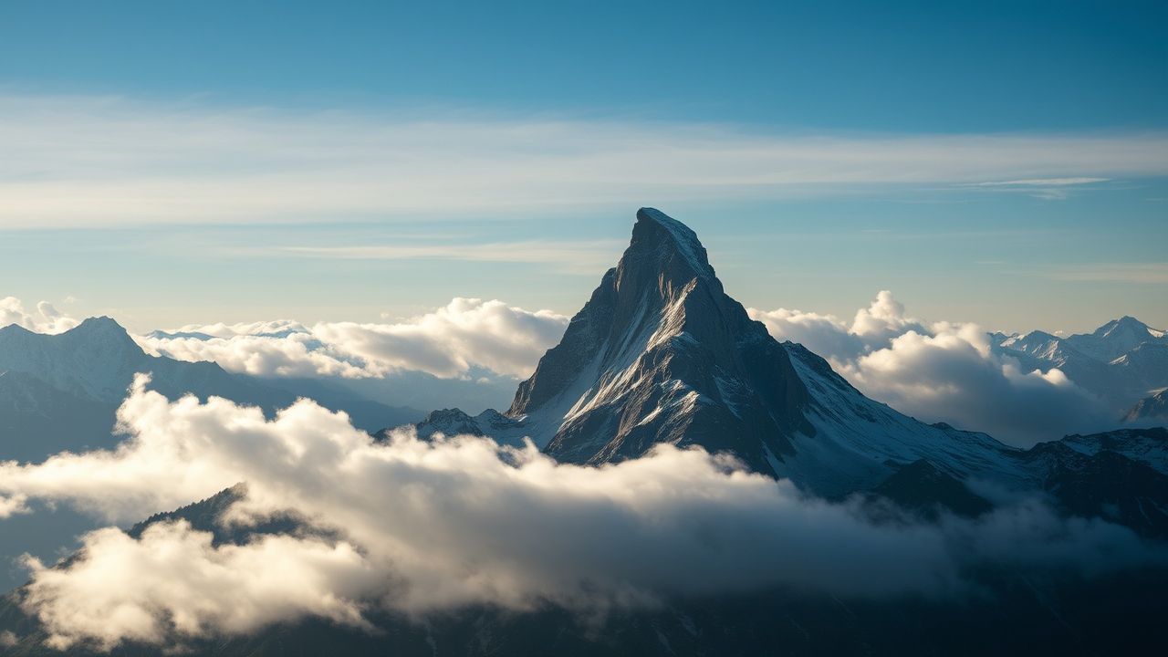 Verdant Matterhorn Pyramid Peak Drama