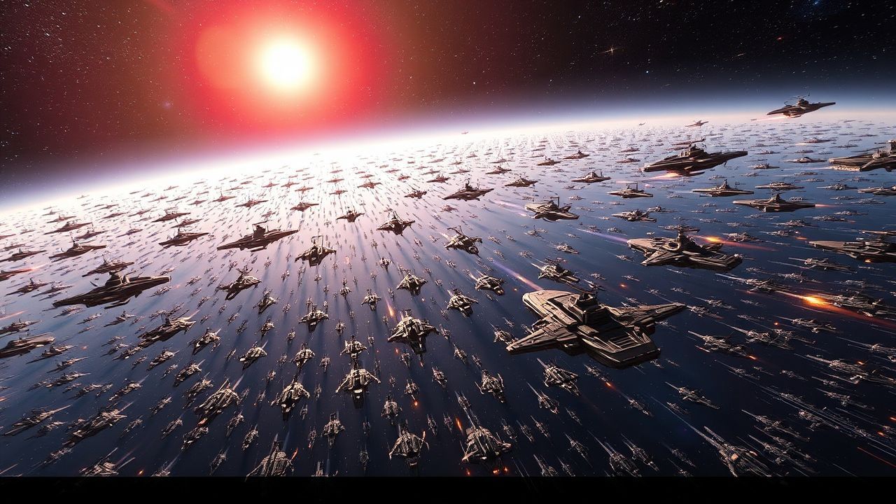 Mesmerizing Space Fleet Hundreds