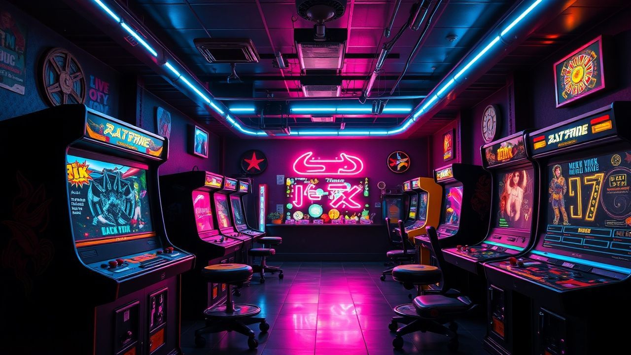 Delicate Arcade Cabinet Glow Neon Dreams