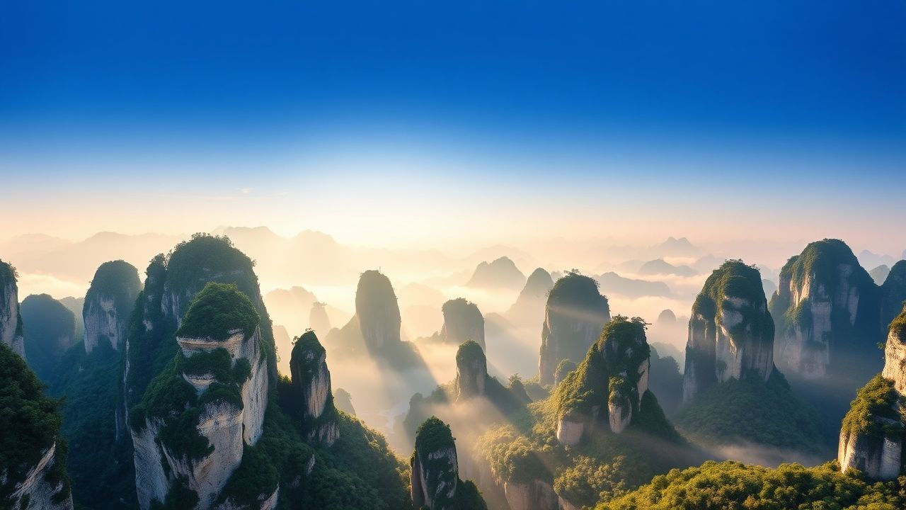 Wondrous China Zhangjiajie Avatar in the Mist