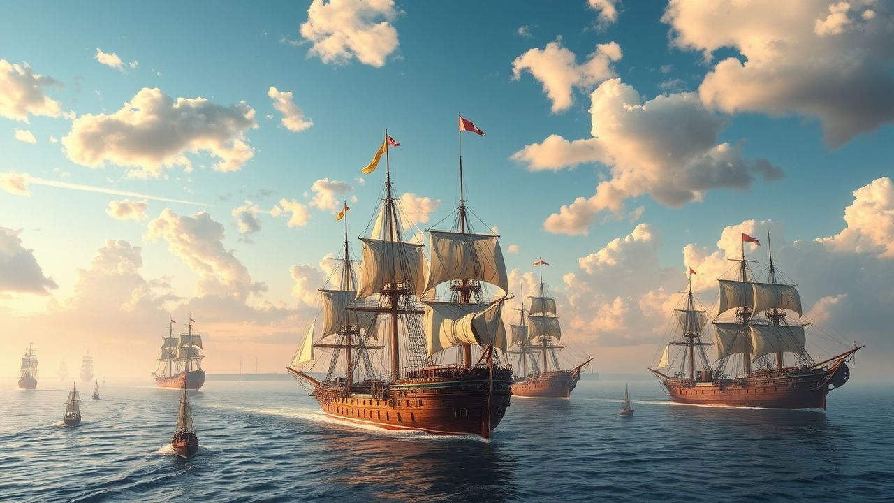 Dreamlike Airship Fleet Victorian