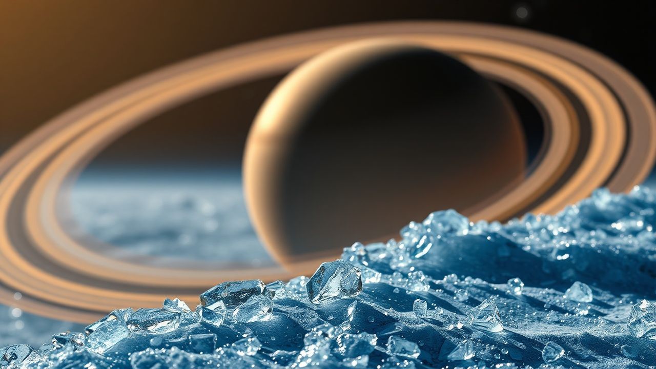 Nebulous Saturn Rings Edge