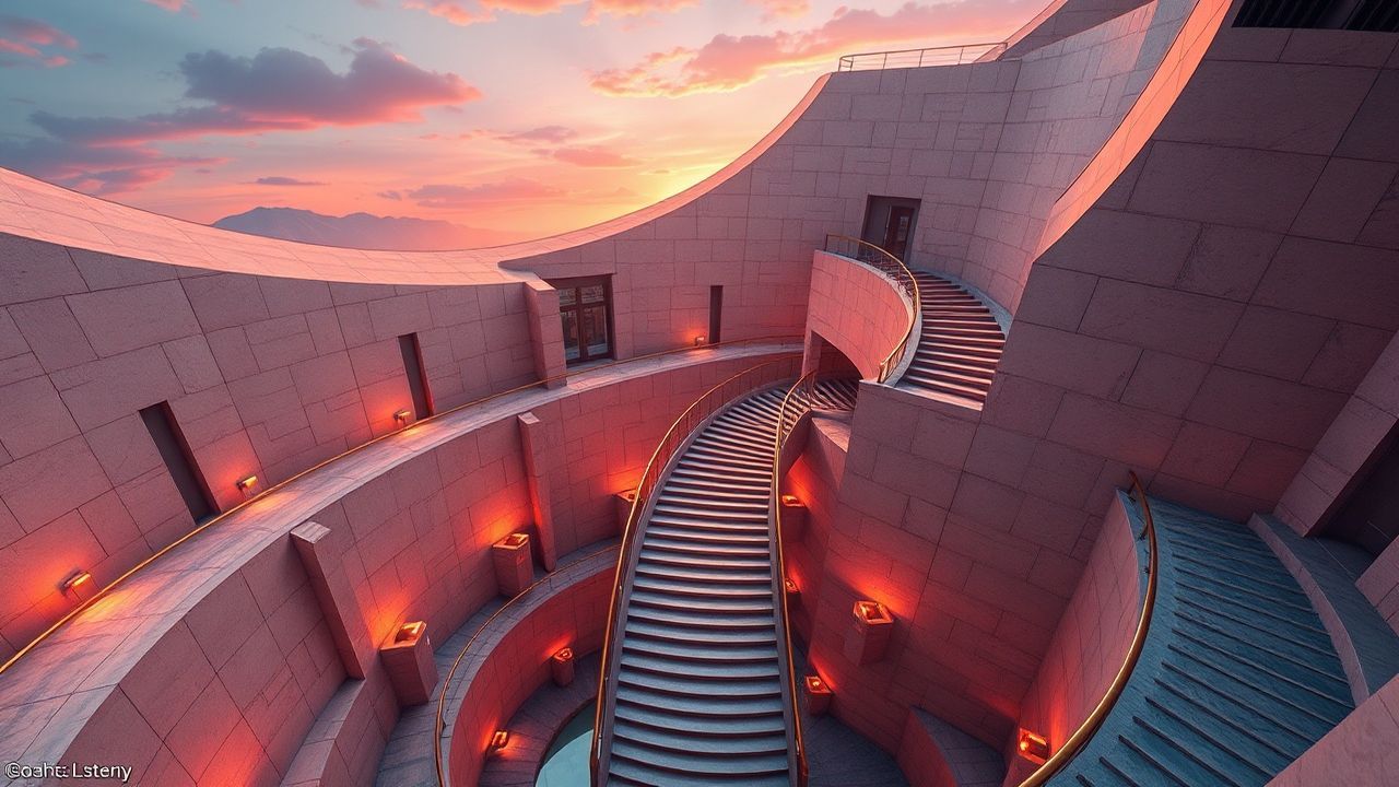 Vivid Infinite Stairs Impossible