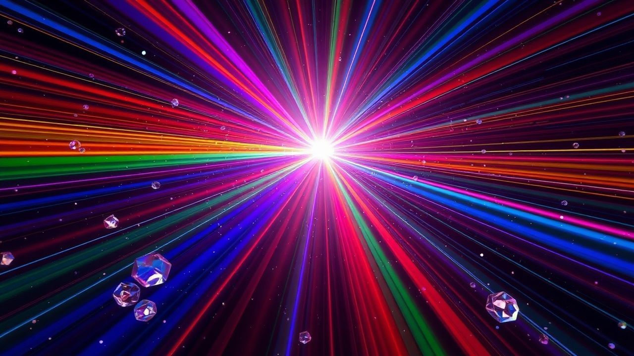 Iridescent Prismatic Light Rainbow Crystal