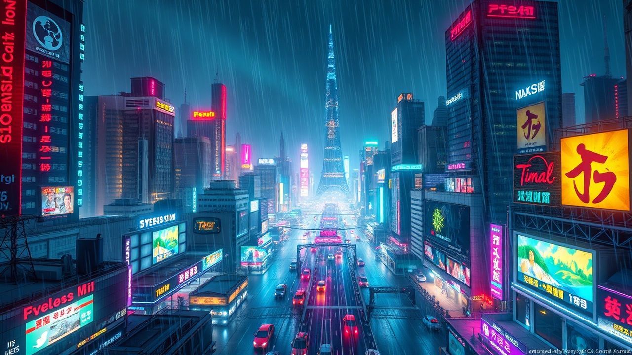 Exquisite Cyberpunk Megacity Endless Neon Dreams