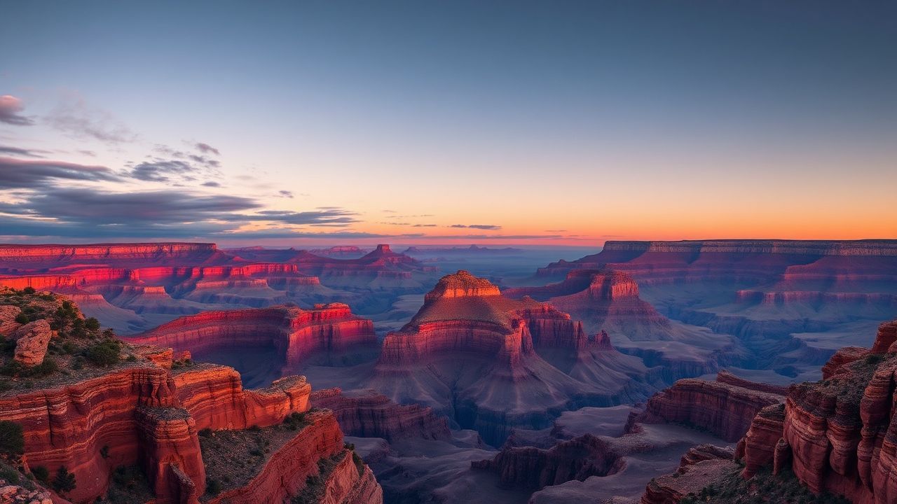 Radiant Grand Canyon Red at Sunrise