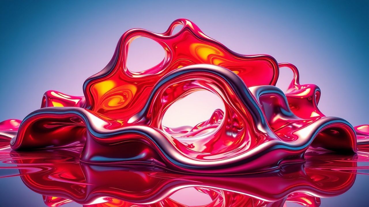 Kaleidoscopic Liquid Chrome Morphing