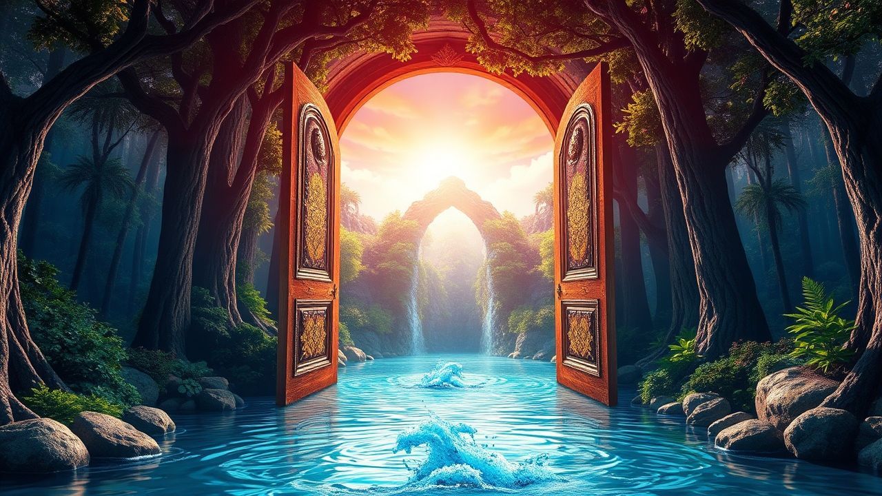 Verdant Door Ocean Opening