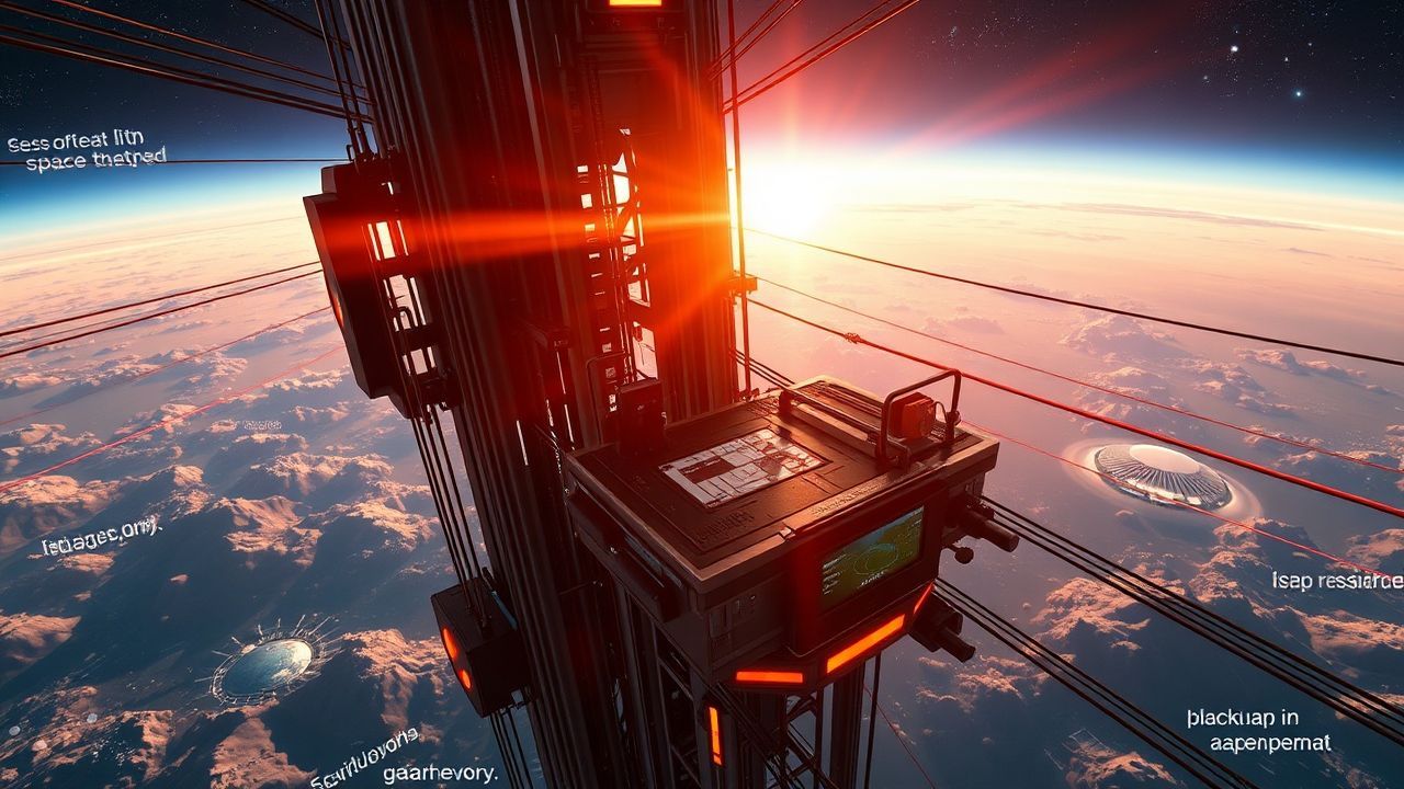 Radiant Space Elevator Earth