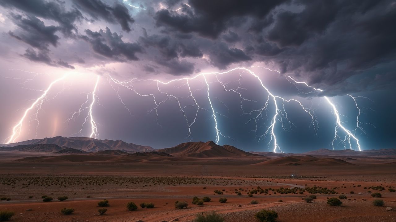 Verdant Lightning Multiple Bolts Storm