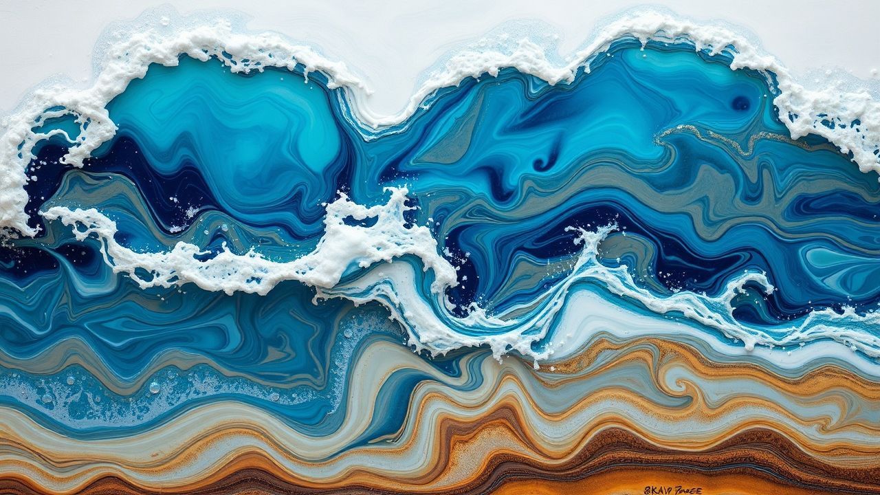 Chromatic Resin Art Ocean