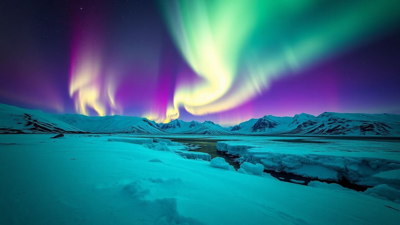 Shimmering Iceland Northern Lights