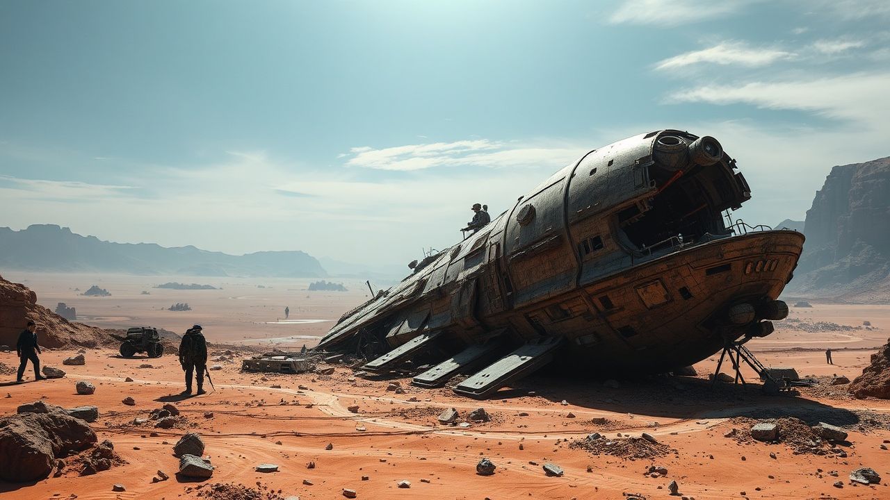 Remarkable Crashed Alien Ship Ruins