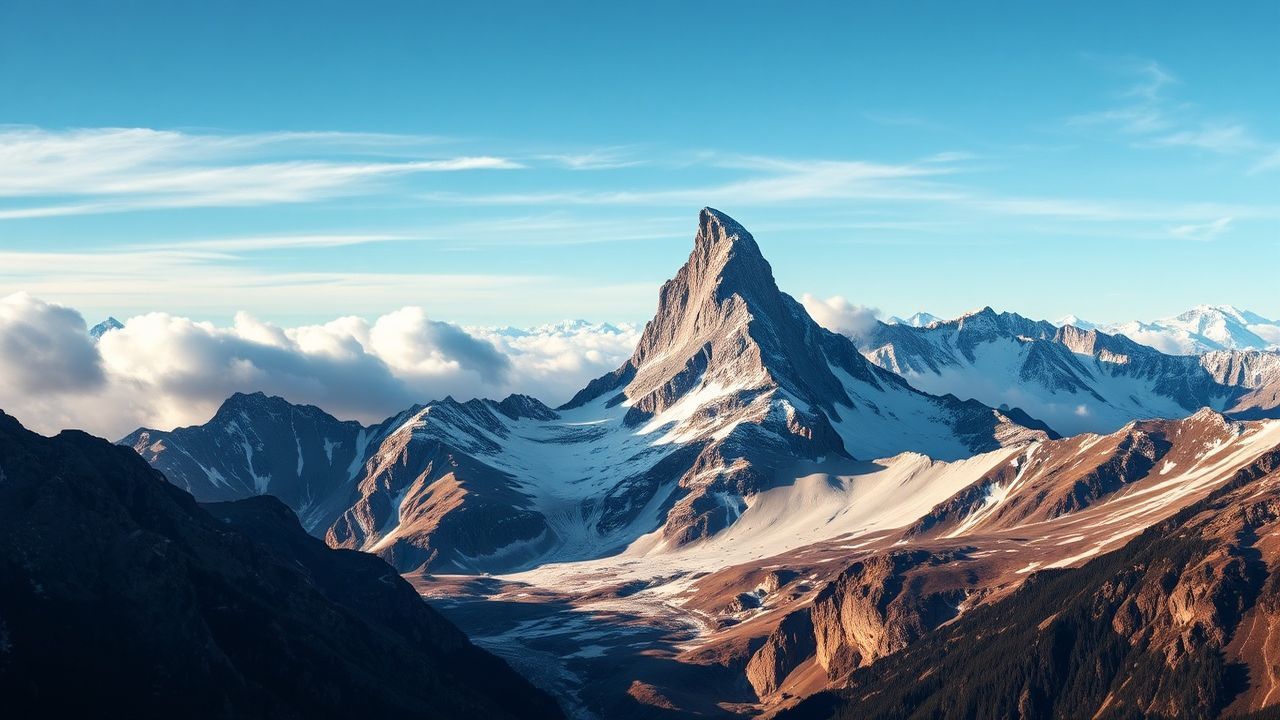 Cosmic Matterhorn Pyramid Peak Drama