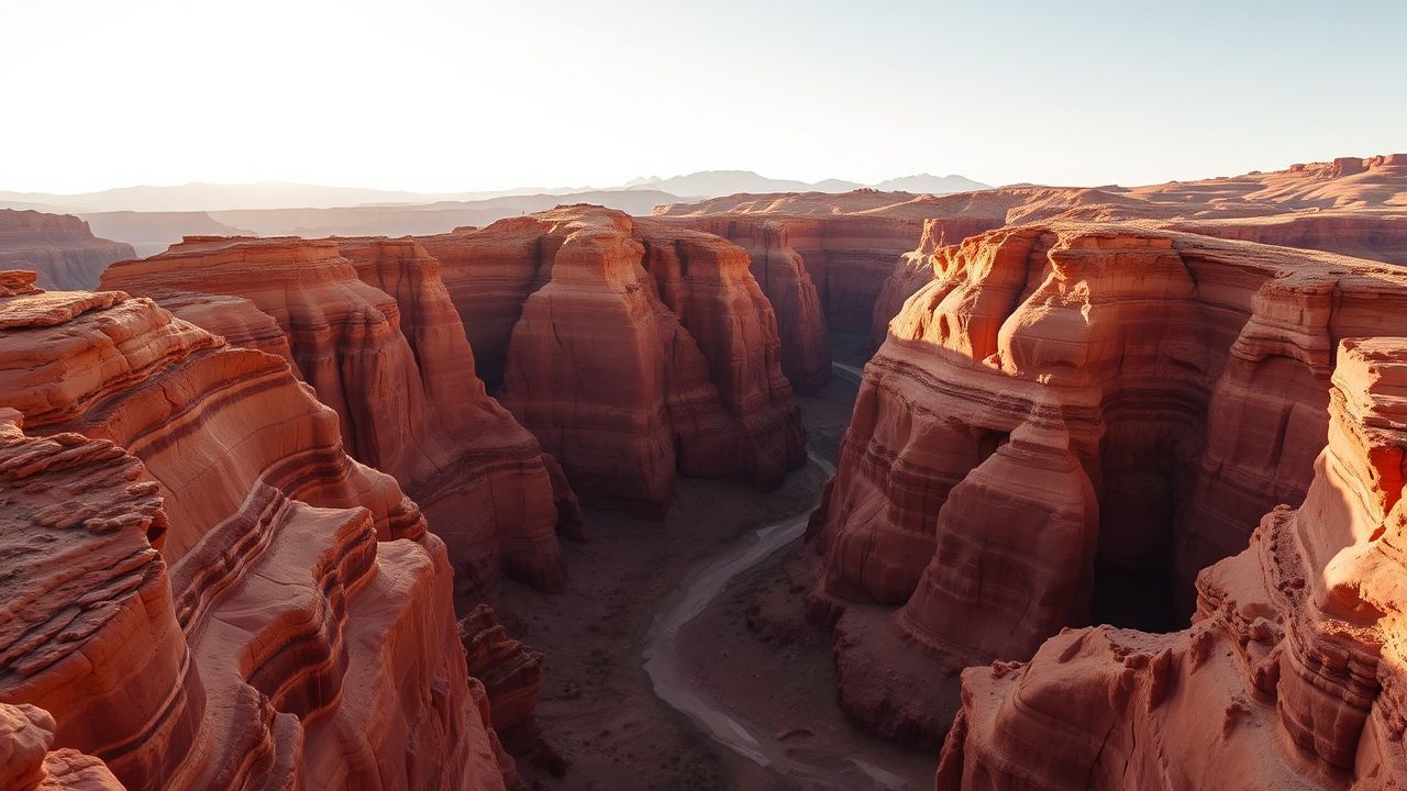 Stunning Slot Canyon Narrow Glow