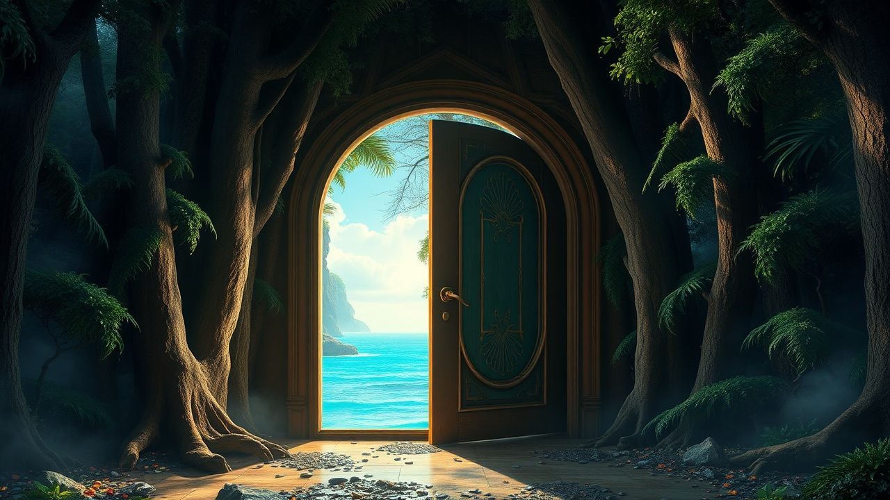 Enchanting Door Ocean Opening