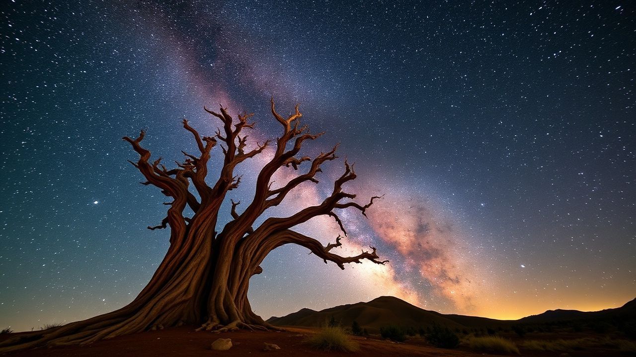 Majestic Milky Way Core Ruins