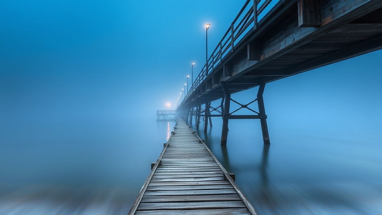 Glorious Foggy Pier Disappearing