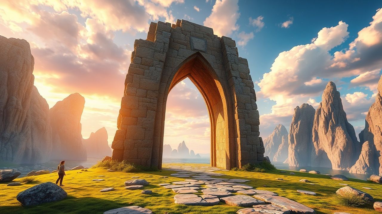 Ancient Portal Stone Arch