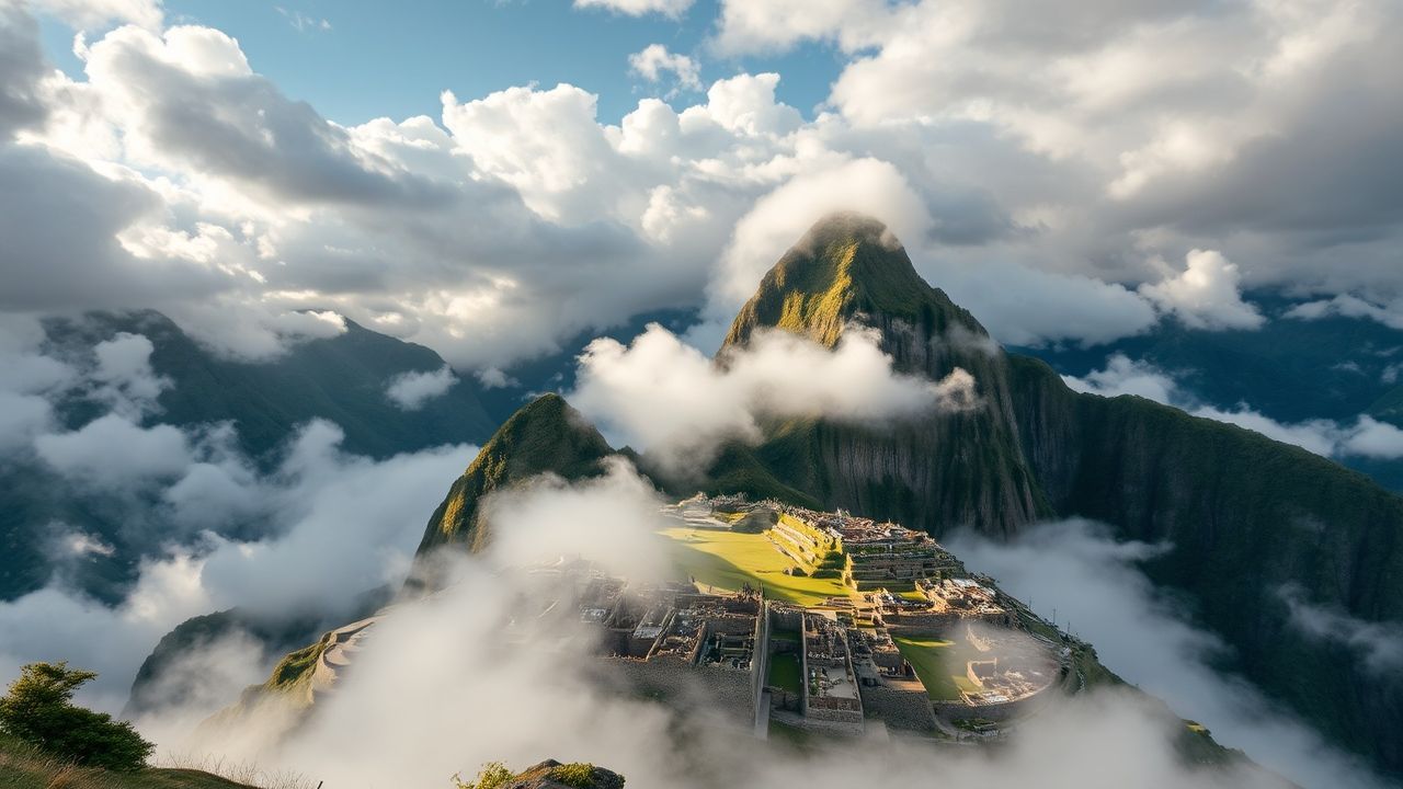 Magnificent Machu Picchu Picchu Clouds