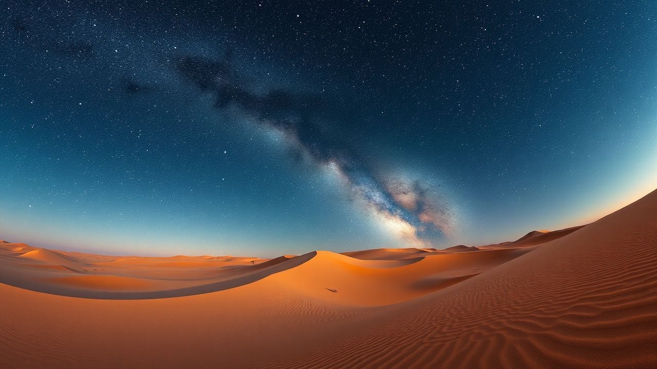 Dazzling Desert Milky Way by Night