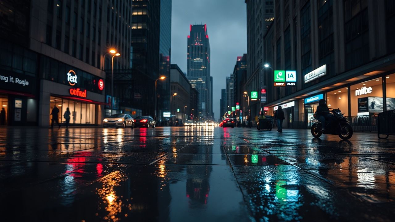 Mesmerizing Street Reflections Lights in the Rain