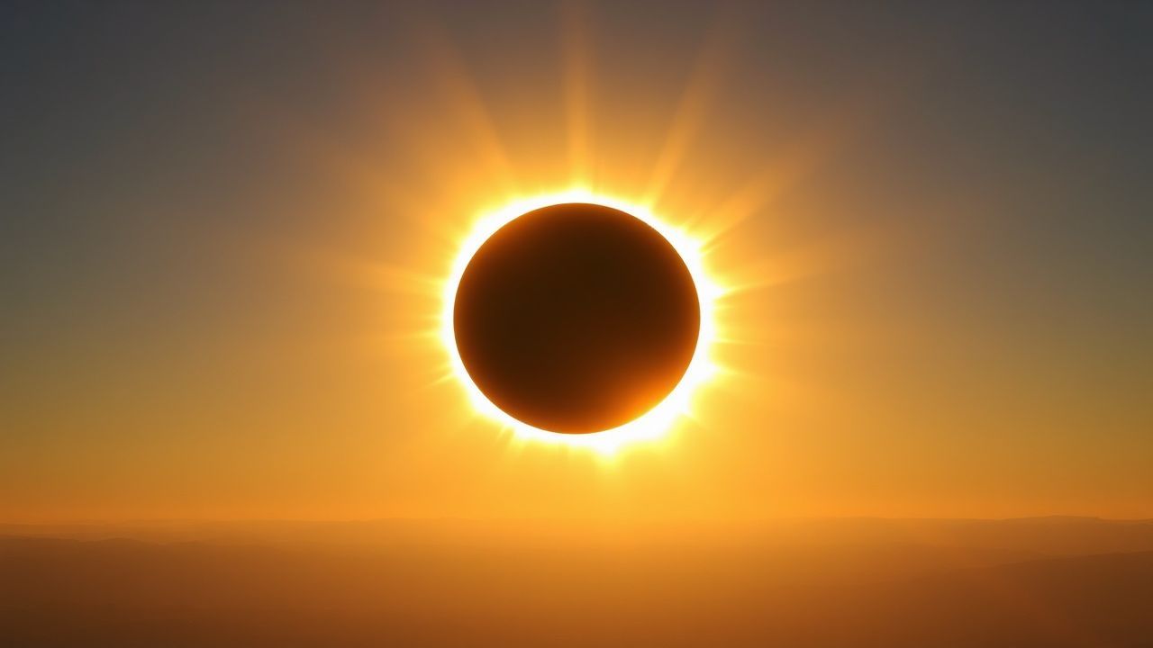 Serene Total Solar Eclipse
