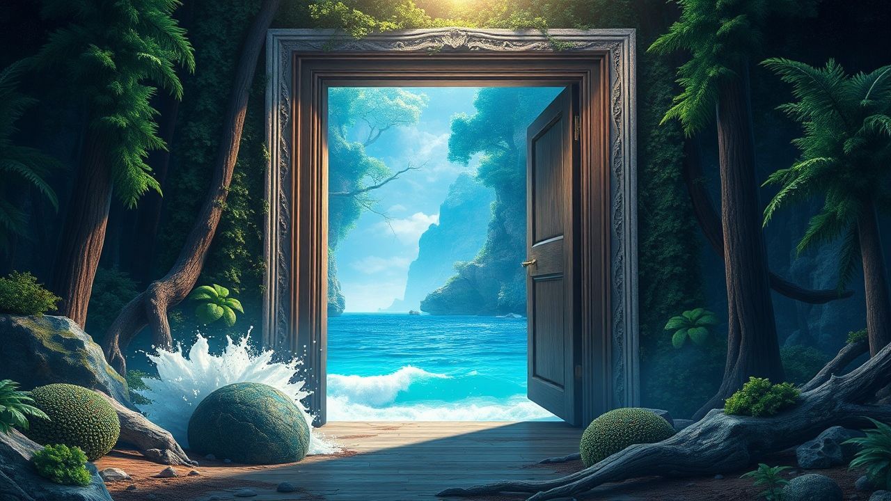 Spectacular Door Ocean Opening