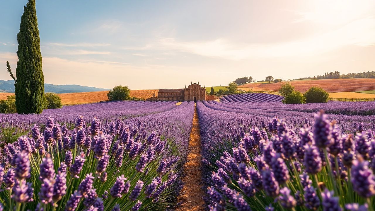 Charming Provence Lavender Farmhouse in Summer