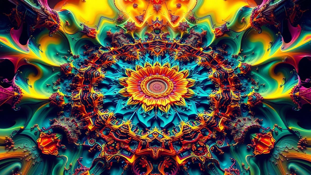 Chromatic Fractal Zoom Infinite
