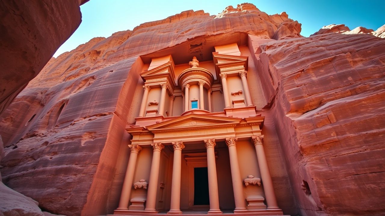 Captivating Petra Treasury Carved Ruins