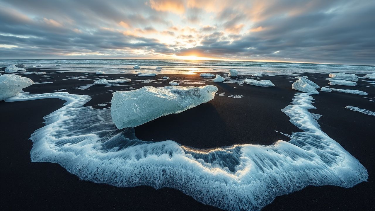 Radiant Iceland Diamond Beach