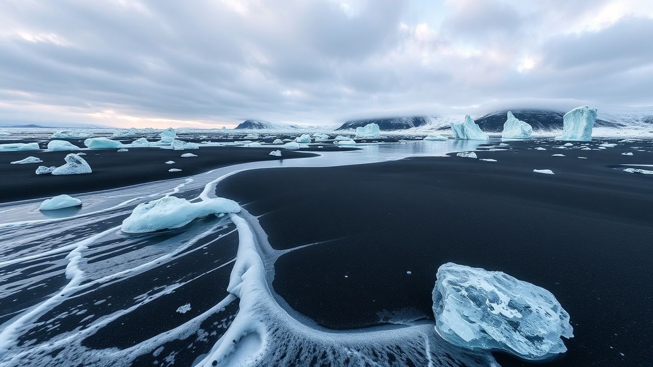 Sweeping Iceland Diamond Beach