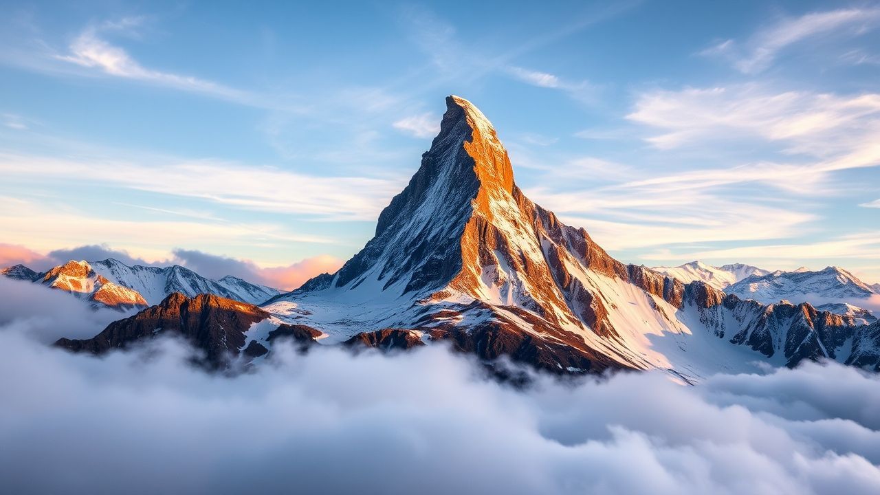Sprawling Matterhorn Pyramid Peak Drama