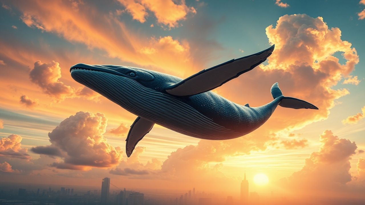 Sprawling Whale Flying City