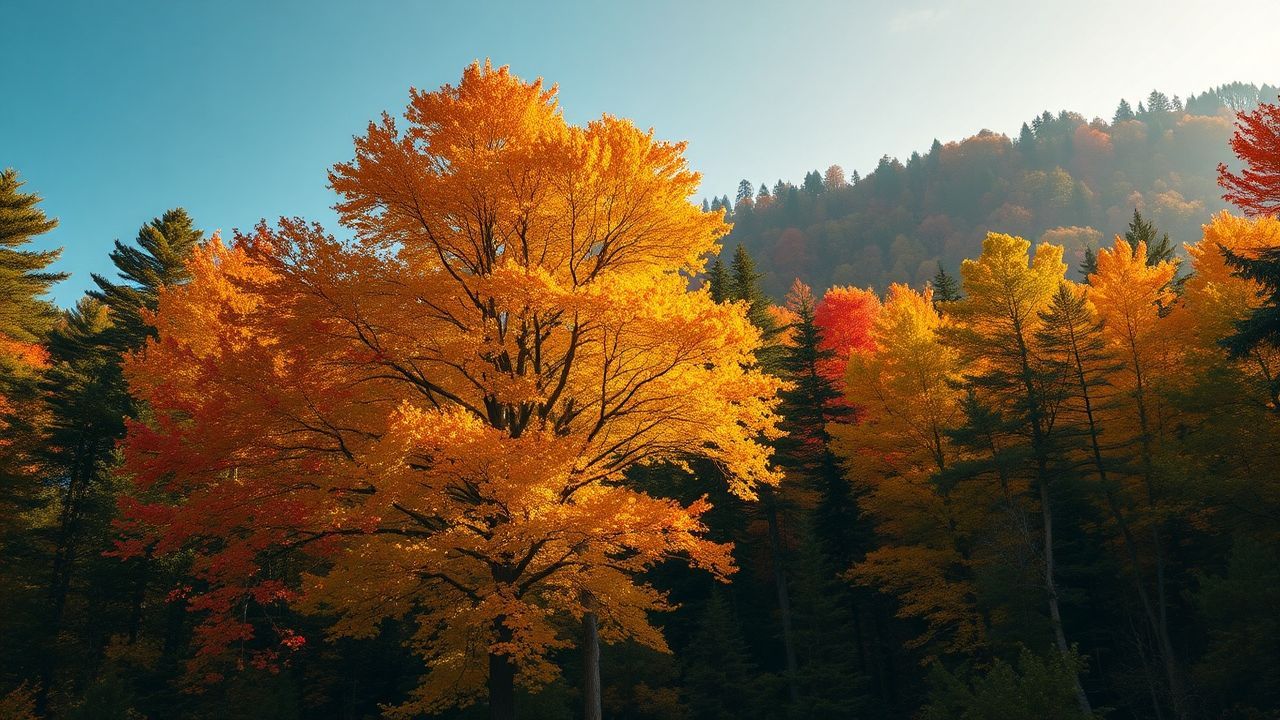 Vast Forest Explosion Colors in Autumn