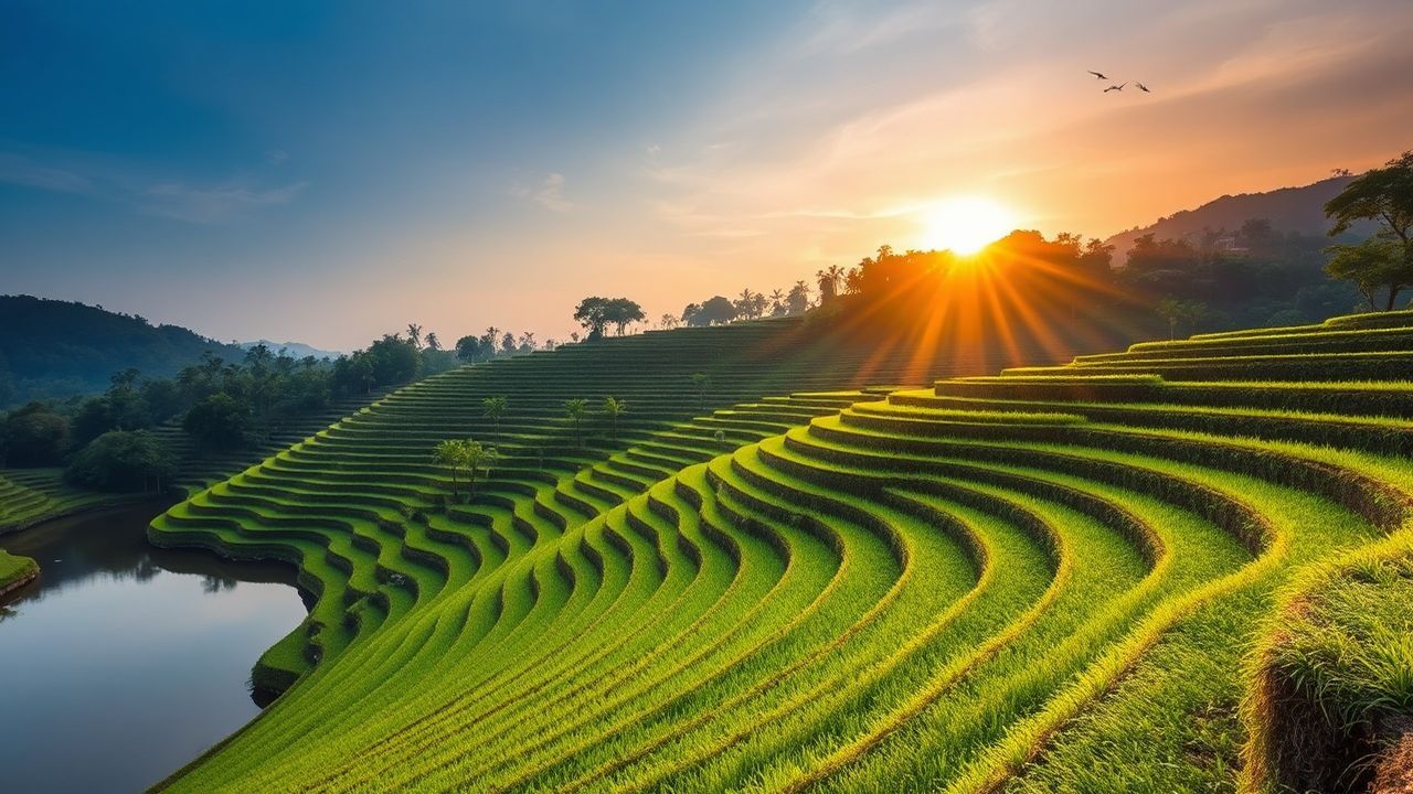 Breathtaking Bali Rice Terraces Reflections