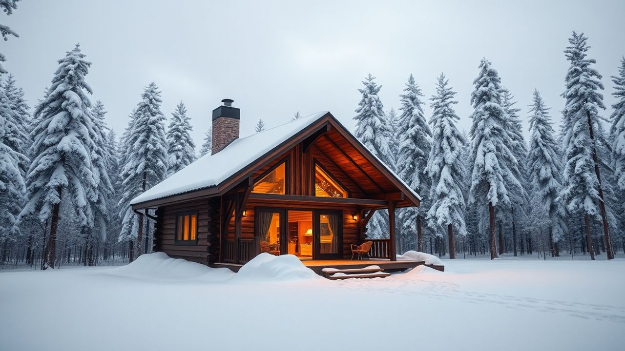 Extraordinary Scandinavian Cabin Isolation in Winter